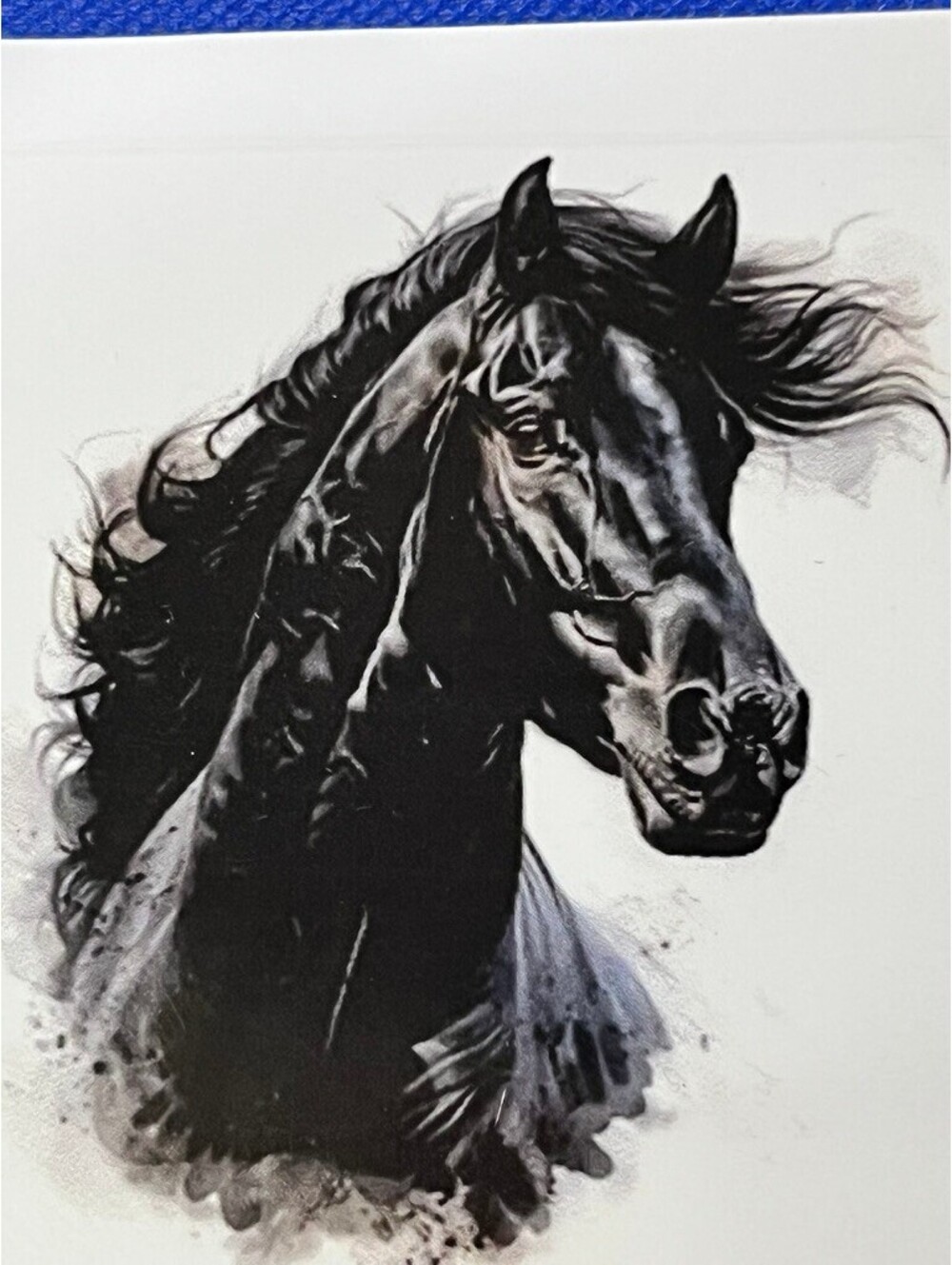 Decal sticker for car, laptop & more Striking Black Horse - Bold and Majestic